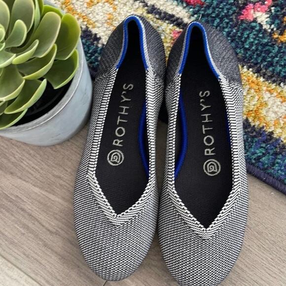 Rothy’s Birdseye gray size 8  round toe flat sh… - Picture 9 of 11